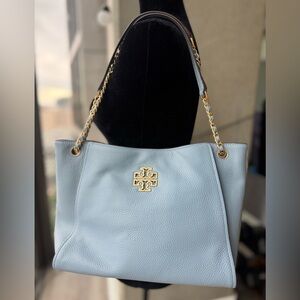 EUC: Light Blue Tory Burch Britton Should Bag